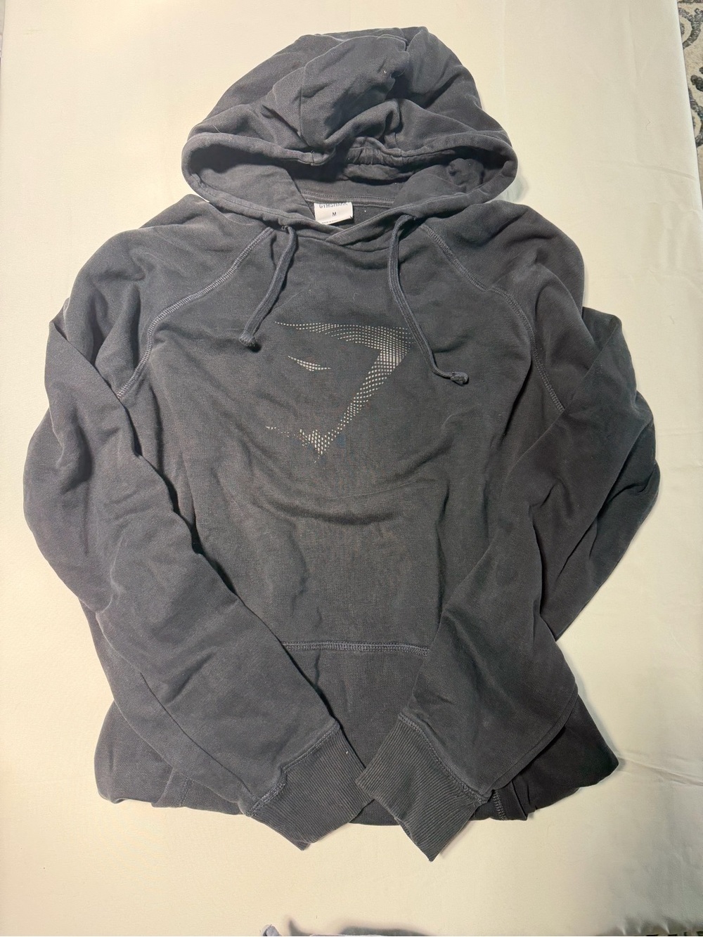 Gymshark Dark Gray Pullover Hoodie with Subtle Logo
